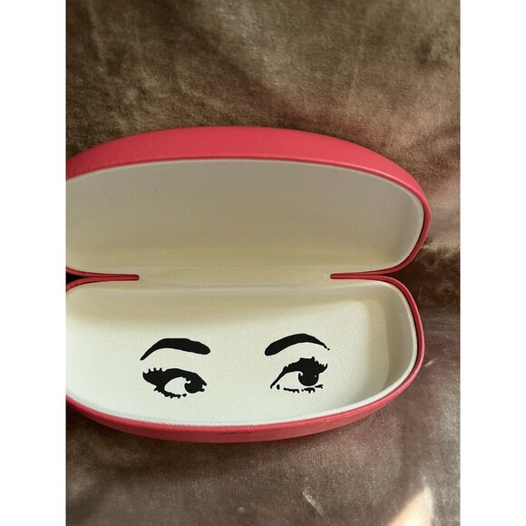 KATE SPADE NEW YORK DARK PINK HARD CLAMSHELL GLASS CASE SO PRETTY - Picture 4 of 12